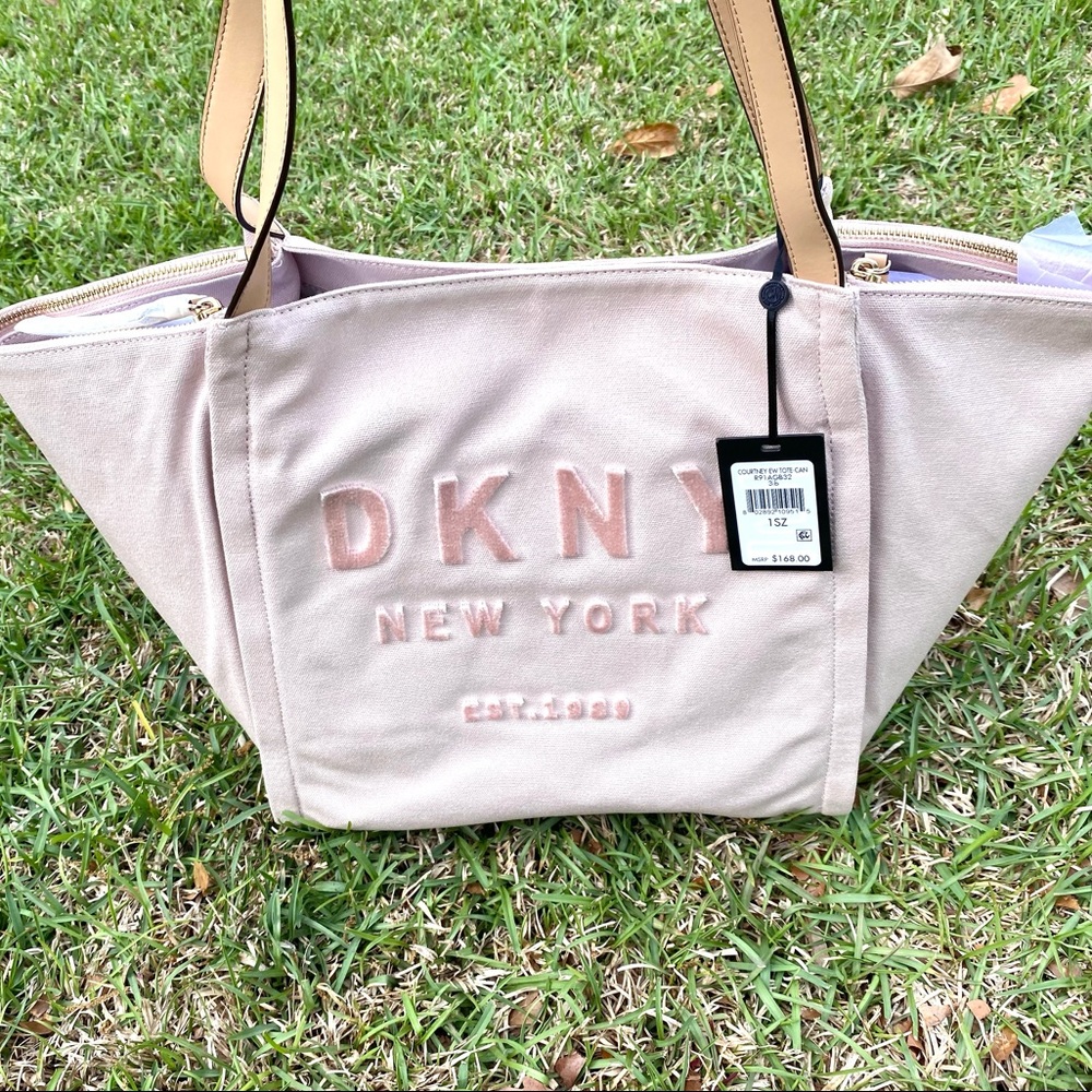 New DKNY Courtney EW East West Canvas Tote (Store Return) - Picture 7 of 15